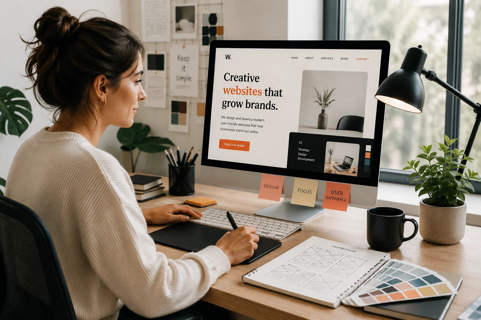 Website design finetuning